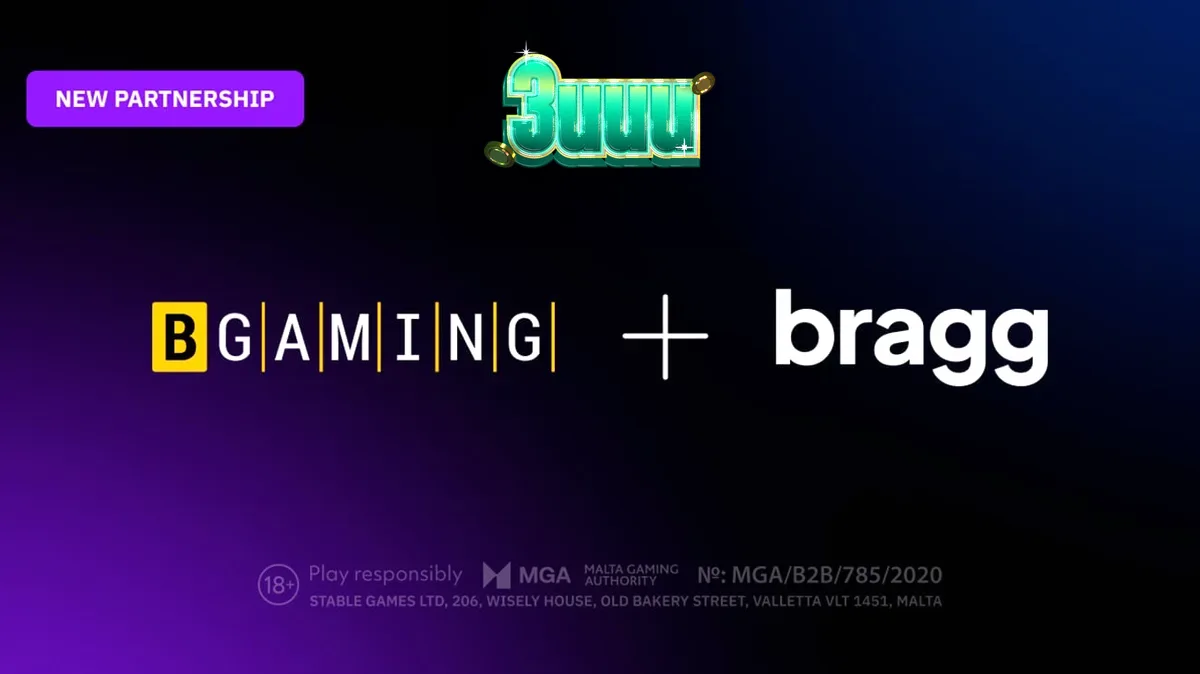 Imagem de um slot BGaming com símbolos vibrantes e elementos de jogo, representando a expansão dos seus títulos para novos mercados.